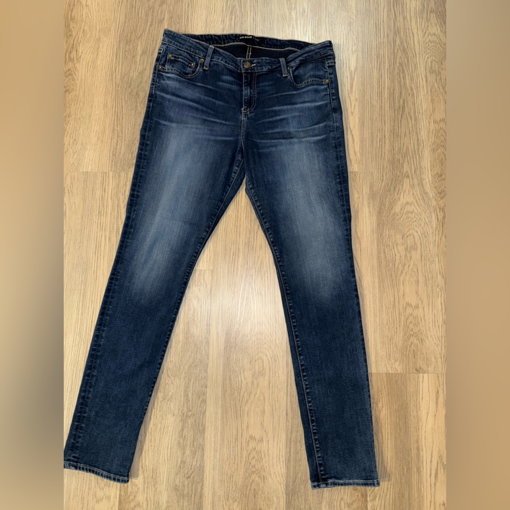 Big Star Maddie Skinny Jeans Western Cowgirl Dark Wash Rodeo Denim‎ Y2K Country - Picture 4 of 12